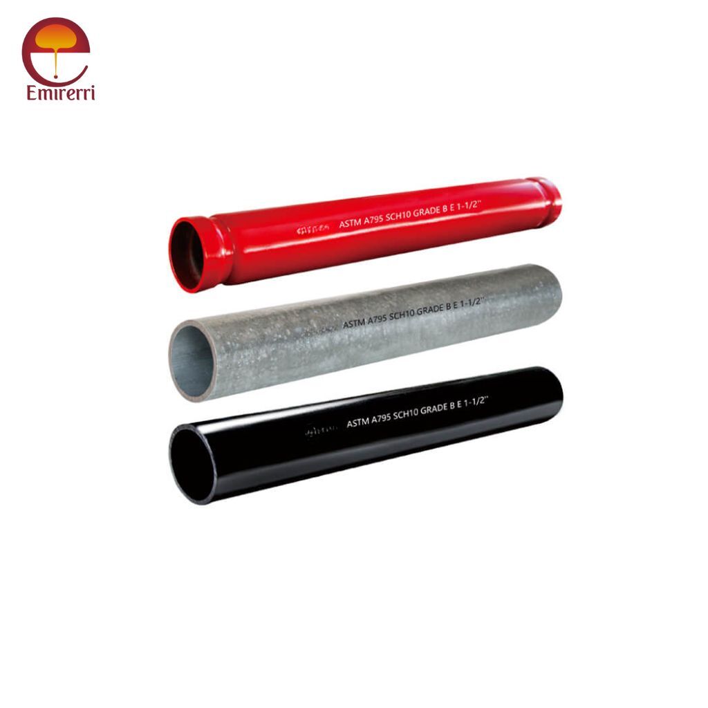 ASTM A795 Steel pipe, black and hot-dipped, zinc-coated, for fire protection use.